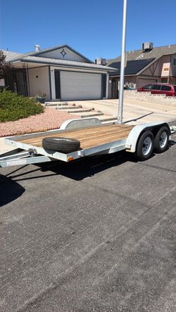 14’ flatbed trailer.