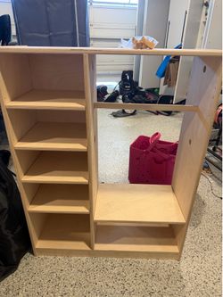 Montessori kid sized wardrobe
