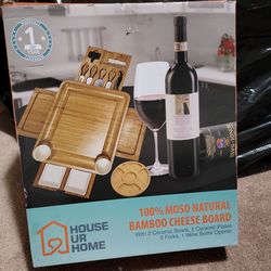 Bamboo Charcuterie Board Set