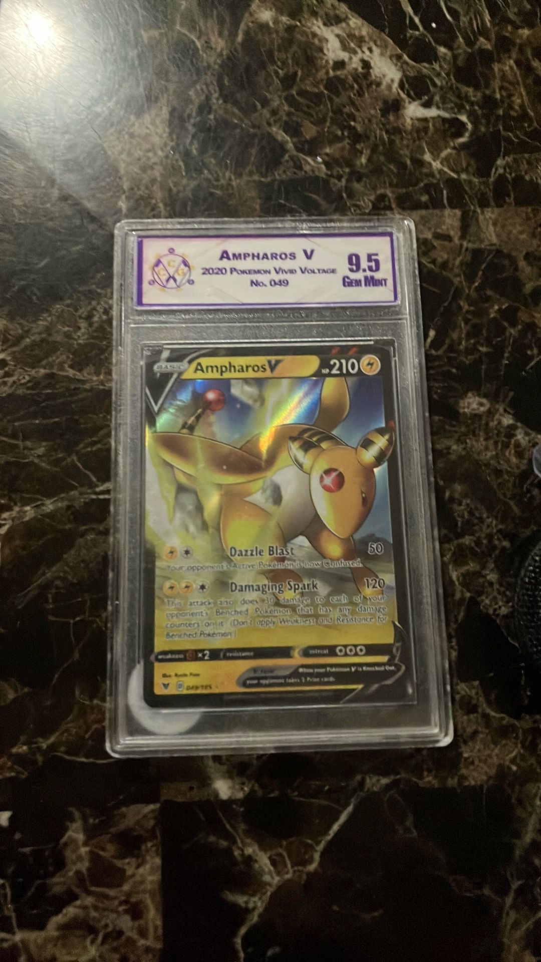 Ampharos V grade 9.5