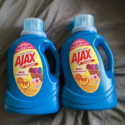 Ajax Laundry Detergent Liquid 40oz HE Classic Pack of 2 