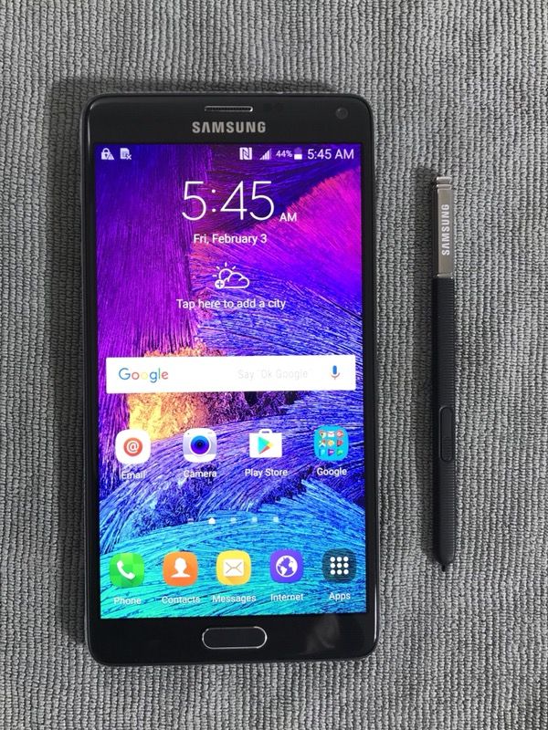 T-Mobile Samsung Galaxy Note 4 32GB Black with Original S Pen ~Clean ESN~ Good Condition