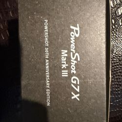 Powershot G7X Mark 3 CANON camera 
