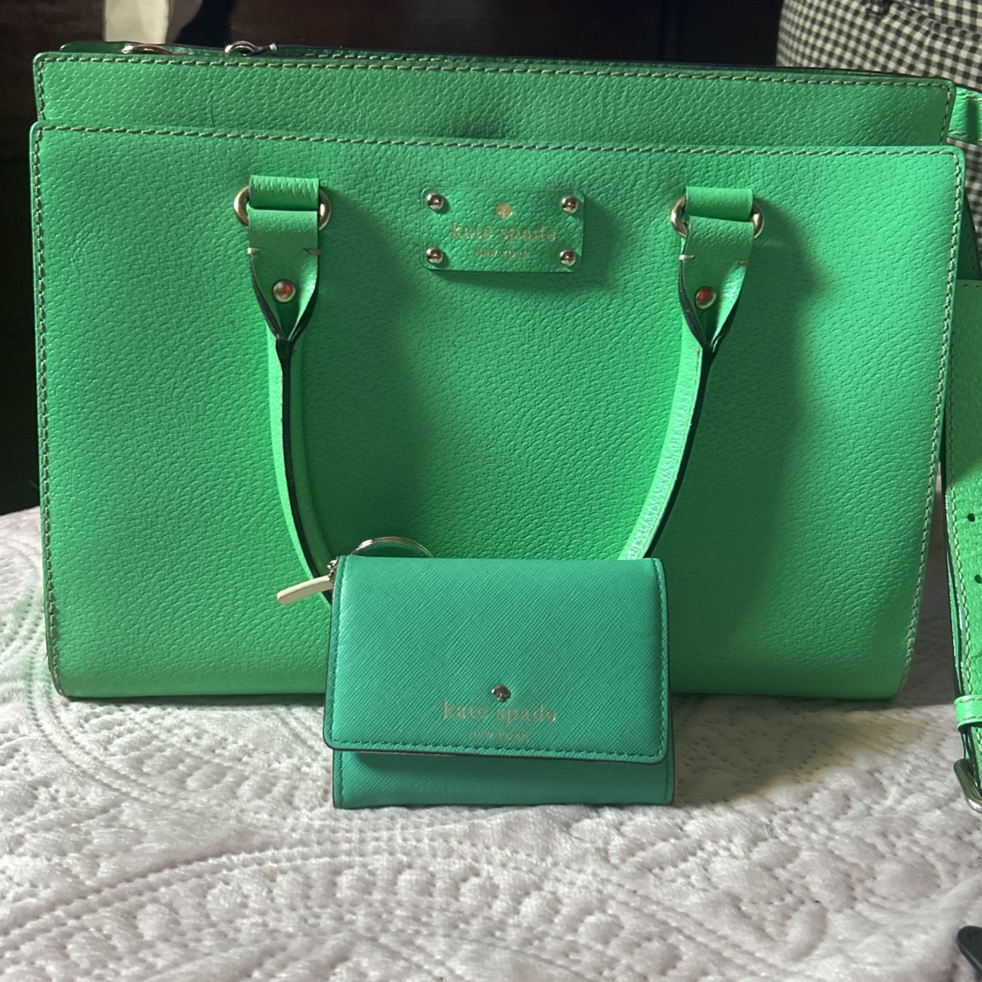 Green Purse & Wallet Kate Spade