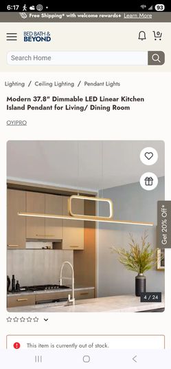 37.8" pendant Light