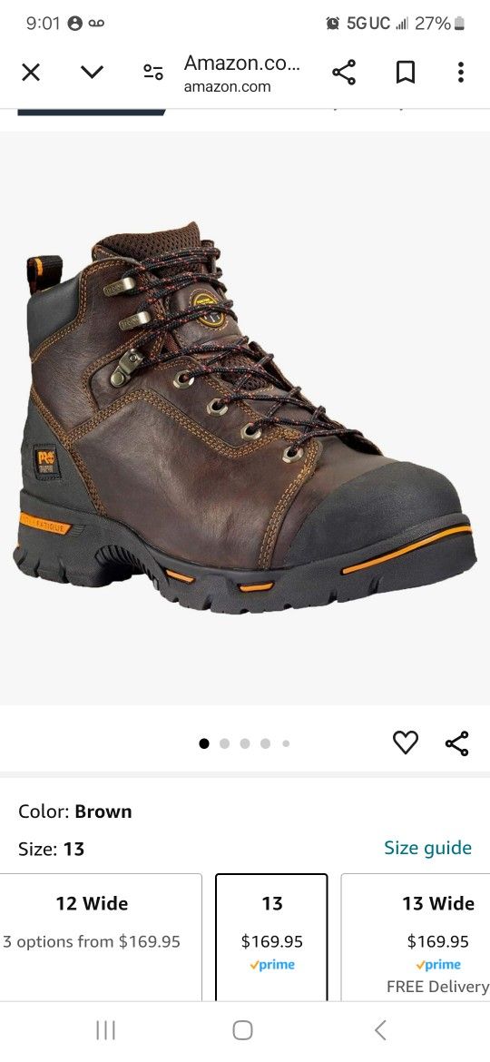 Timberland pro Size 13