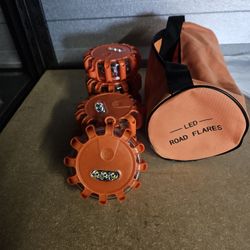 Road Flares With Different Light Settings