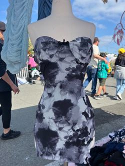 Midnight Bloom Mini Dress