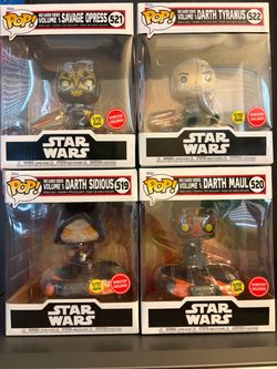 Funko Pop Star Wars Red Saber Series Volume 1 Set of 4