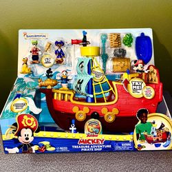 Disney Junior Mickey Mouse Voice Funhouse Treasure Adventure Pirate Ship