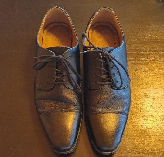 Men's JF J.Ferrar Black Leather Shoes