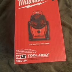 Milwaukee M12 Fan Used 