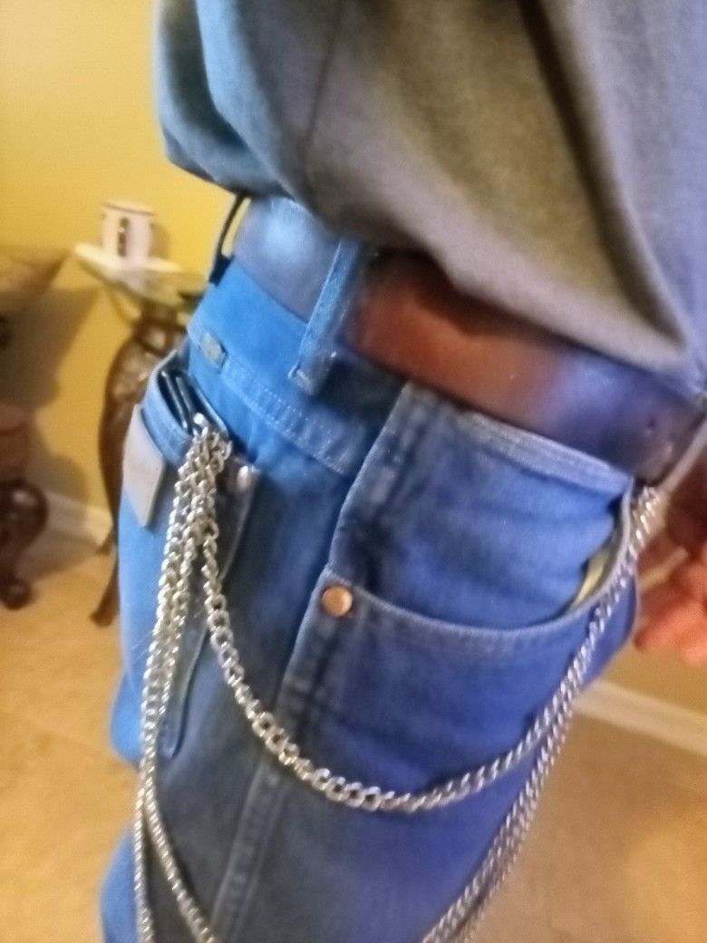Bikers Wallet Chain Leather Wallet