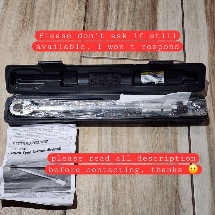 Pittsburgh Pro 3/8 Torque Wrench