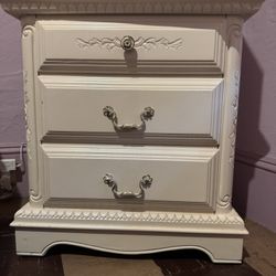 Beige Nightstand 