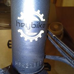 HEY BIKE.     ELECTRIC. BIKE