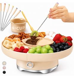 Electric Fondue Set with Serving Tray
