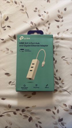 USB 3.0 Port Hub and Gigabit Ethernet Adapter