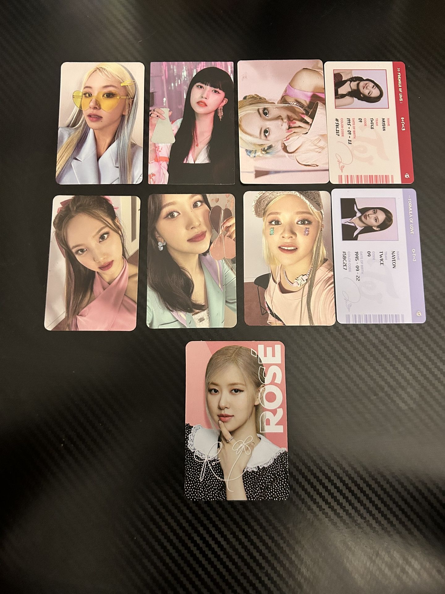 Twice Photocards and Blackpink Oreo Card with Photobook