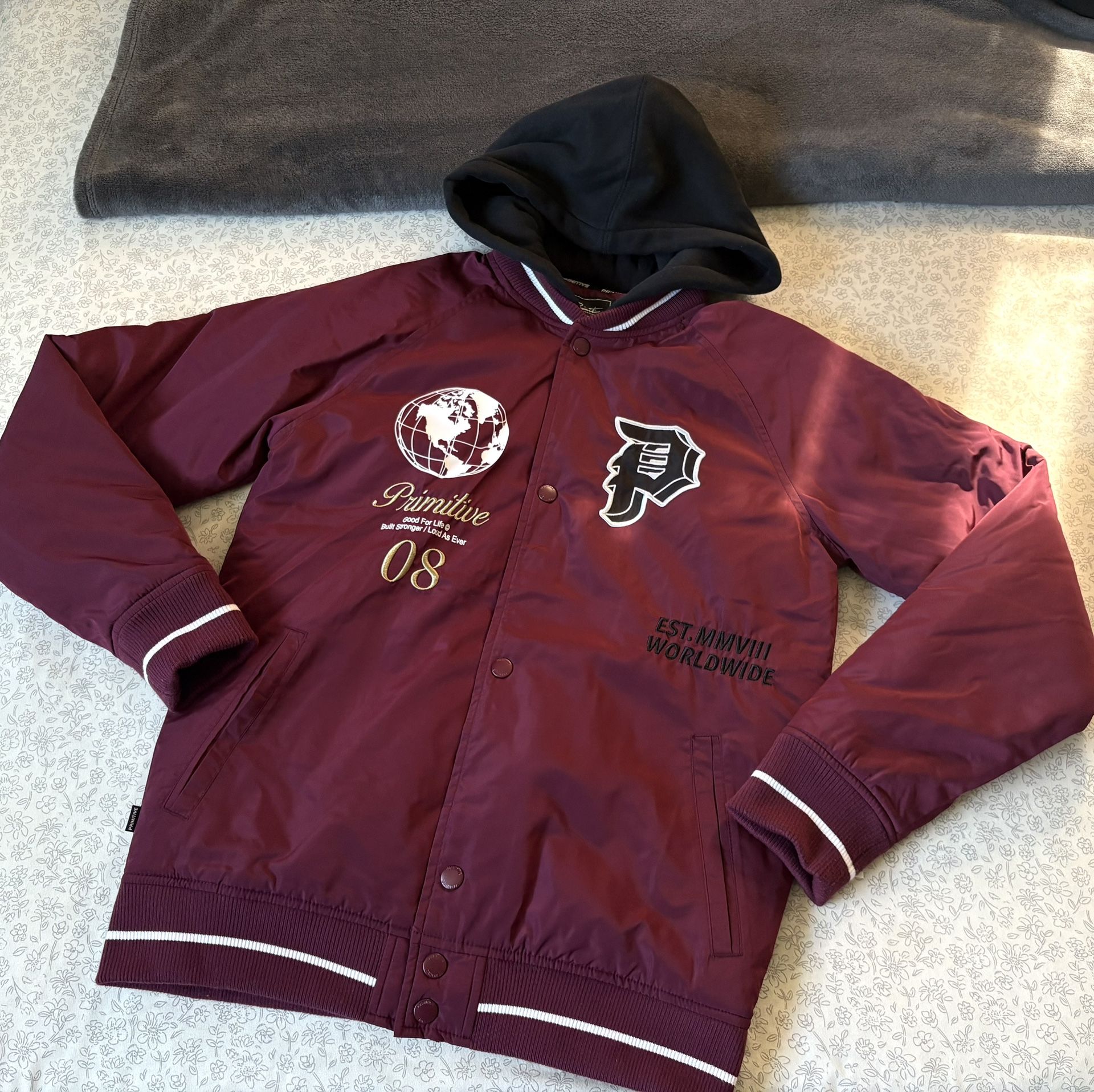 MENS PRIMITIVE BOMBER JACKET SIZE S