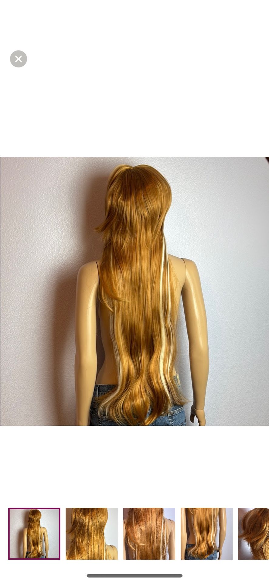 New Anna From Frozen Extra Long Wig