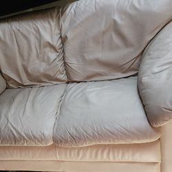 Small Couch 2 Seats White