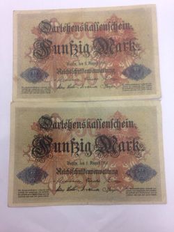 1914 Funfzig Mark (2)