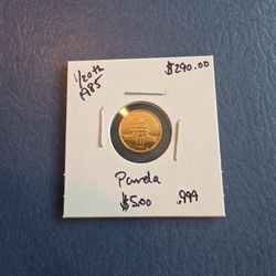 Collectible Coin 1/20th Gold PANDA 