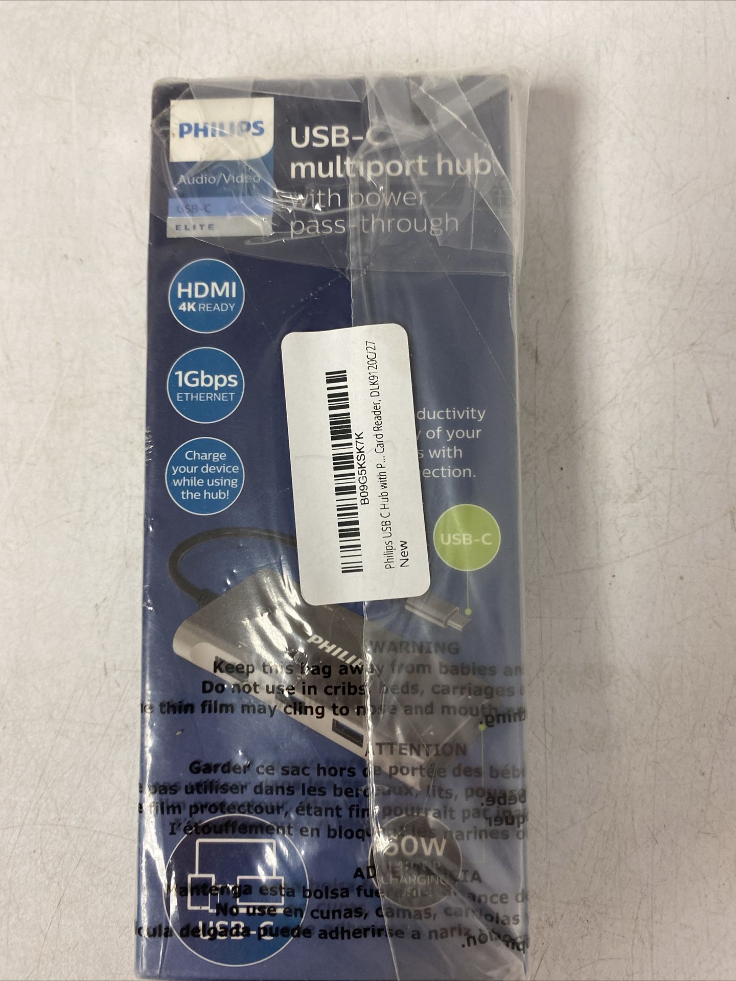 philips USB C hub with card reader, DLK9120C/27
