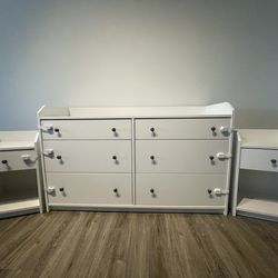 6-Drawer Dresser and 2-nightstands (Together or Separate)