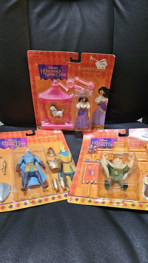 Disney Hunchback Of Notre Dame Action Figures NIB $20 OBO for All 3