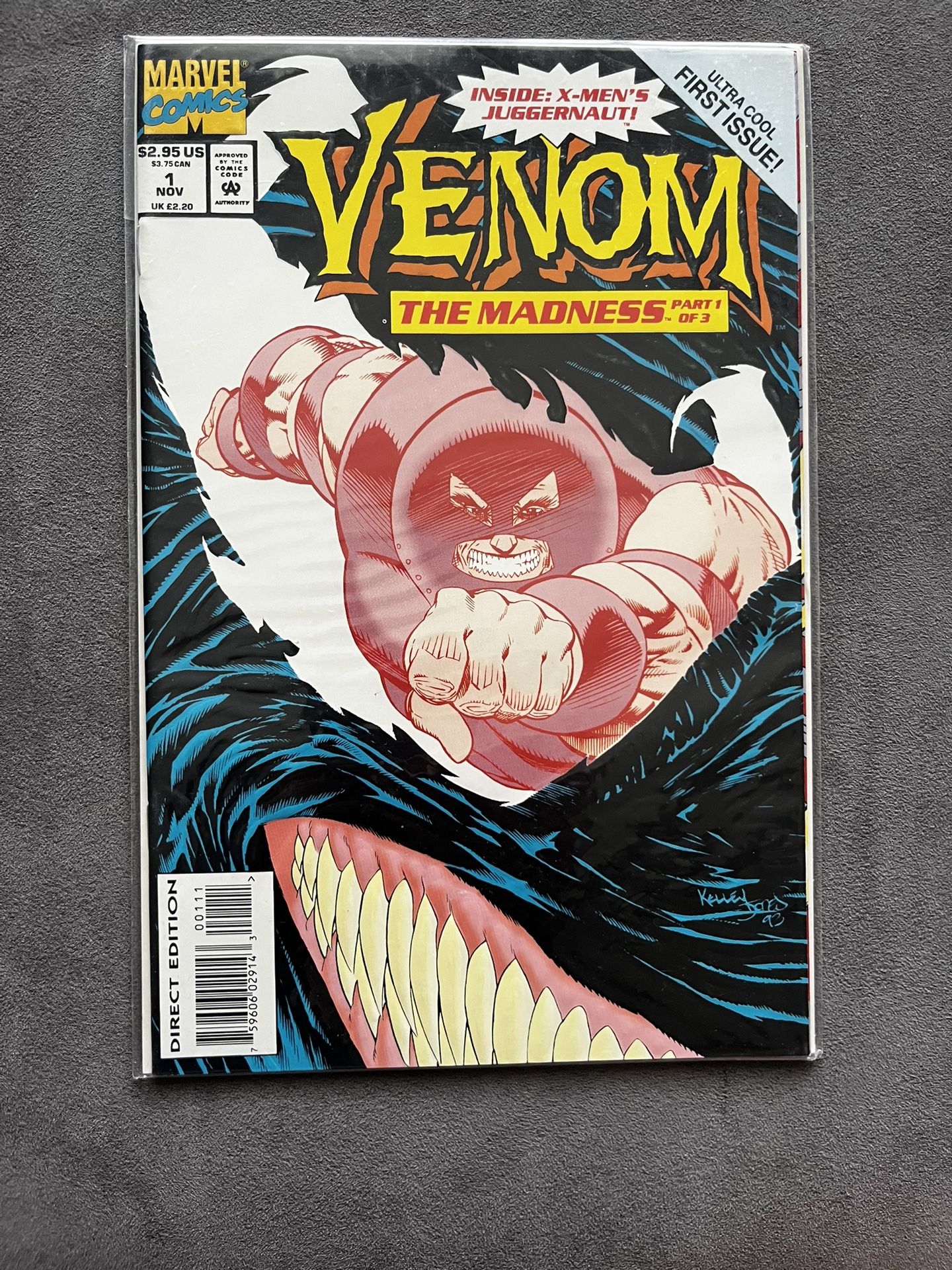 Venom: The Madness #1 – Juggernaut Crossover – Marvel Comics 1993 – Part 1 of 3