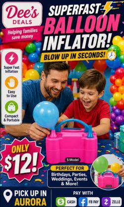 Superfast Balloon inflator BRAND NEW IN BOX Only $12