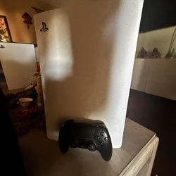 PS5 Digital (black controller) Power supply and HDMI available)