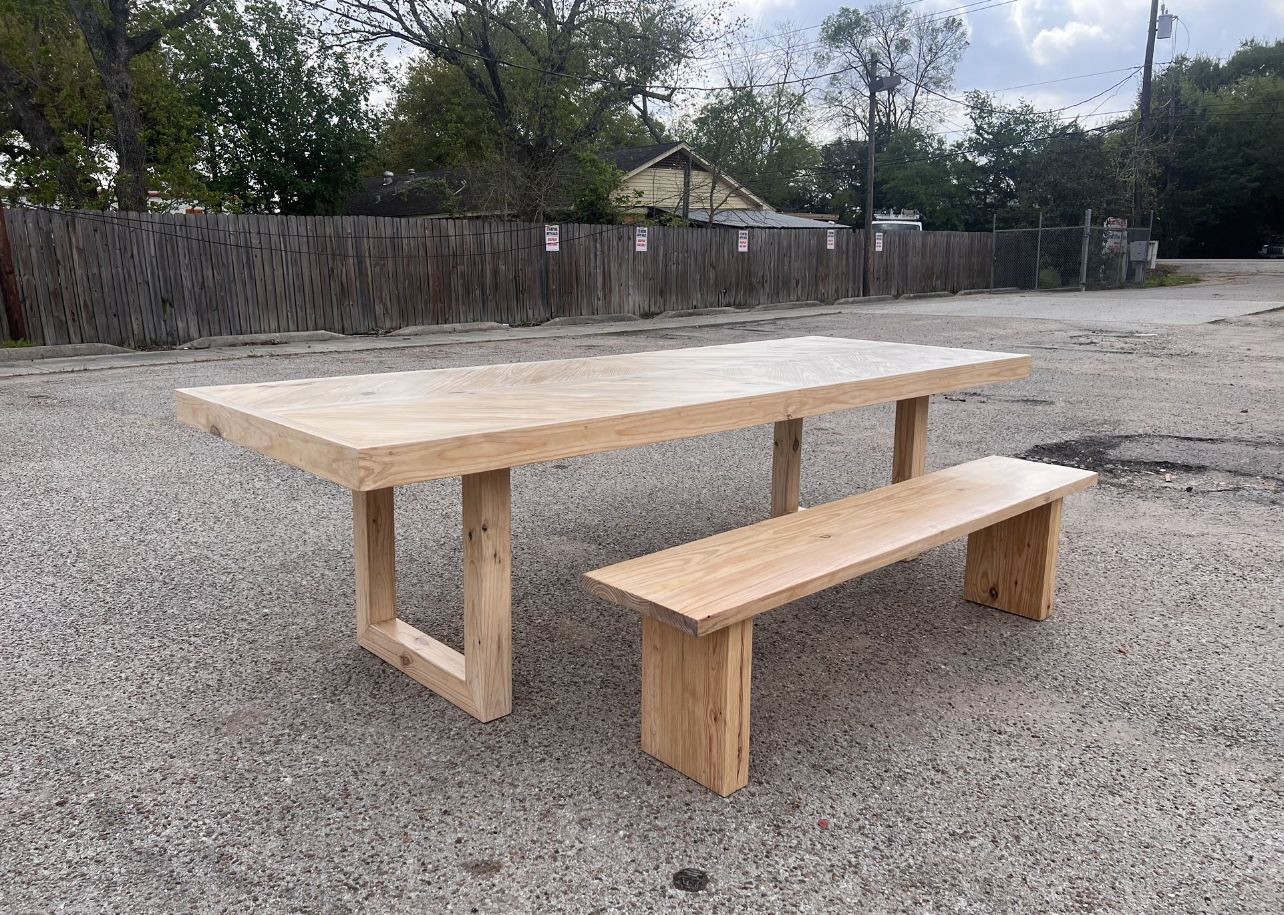 Custom Dining Table Solid Wood Farmhouse Set Round Oval Modern