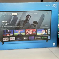 55” Philips Smart 4k Led Uhd Tv 