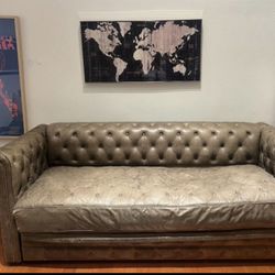 Leather Sofa Sleeper -$100 Must Pick Up Asap!