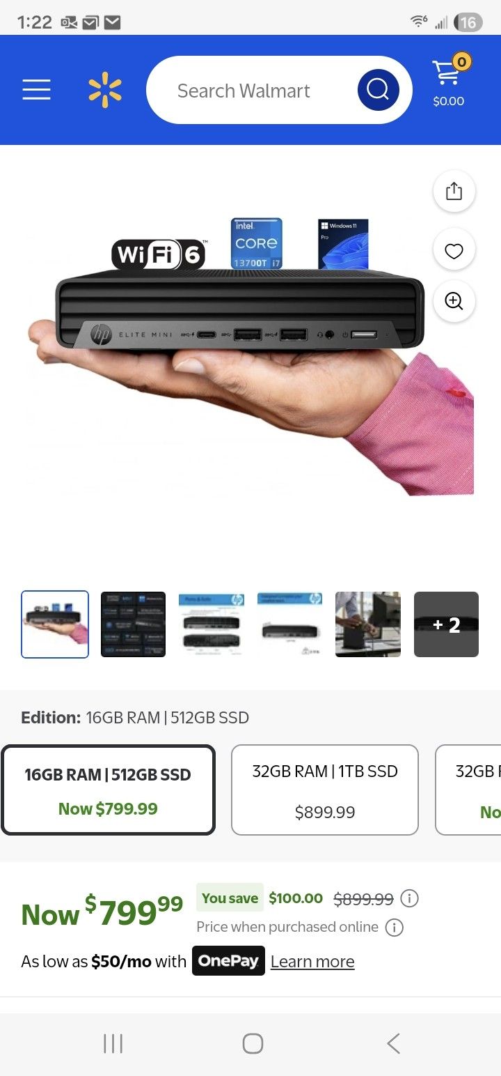 HP Elite Mini Desktop PC