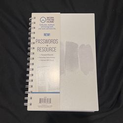 Work From Home WFH Passwords + Resource Notebook
