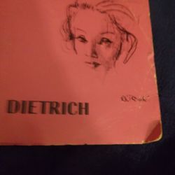 Marlene Dietrich Record And  Art Book