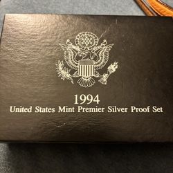 1994 United States mint silver proof Coin set Coins