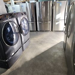 NEW YEAR SPECIAL STORE FULL OF NICE CERTIFIED REFRIGERATOR WASHER DRYER STOVE OVEN STACKABLE FREE WARRANTY SAMSUNG GE WHIRLPOOL LG BOSH MAYTAG AMANA 