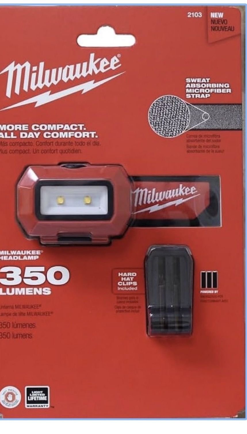 Milwaukee Battery Powered Flashlight, Red, Lightweight