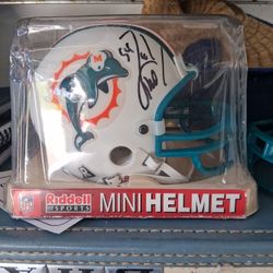 Zach Thomas Signed Mini Helmet 