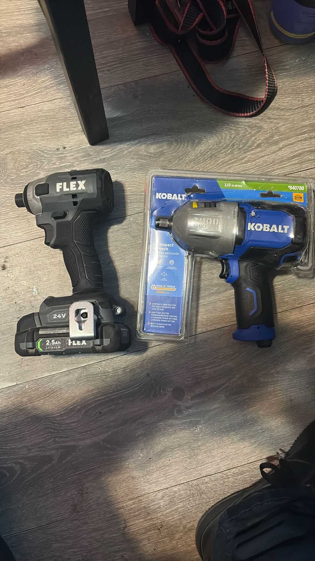 Flex Brushless 24V / Kobalt 1/2 Drive Air Impact Wrench 