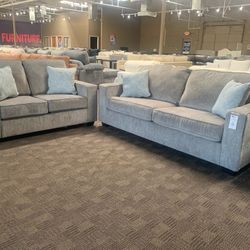 Grey Sofa Couch Set