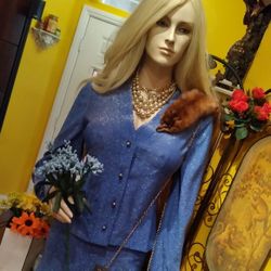 Vintage Sparkling Lasies Suit. Made in England. 