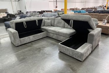 New X-Large sleeper sectional couch : free delivery