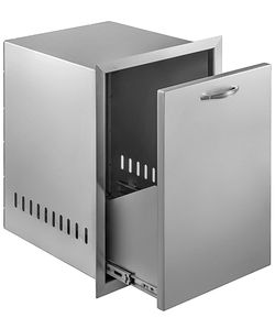 Mophorn Outdoor Kitchen Propane Tank Drawer 16Wx22Hx16D Inch BBQ Propane Drawer with Handle Stainless Steel Propane Tank Drawer for Outdoor Kitchen