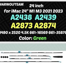Compatible with iMac A2438 A2439 A2873 A2874 M1 M3 2021 2023 All in One Retina EMC 3 8 24" 4.5K LCD Display Screen Assembly LG204A-215